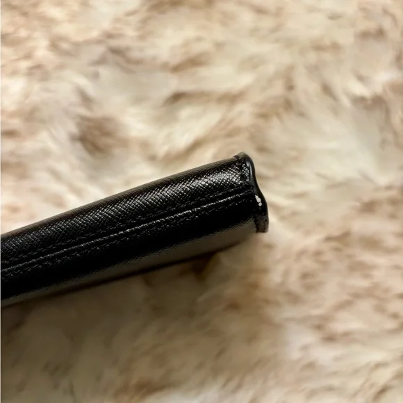 Kate Spade Staci Medium Saffiano Leather Wristlet - Black (no strap) - Picture 9 of 10